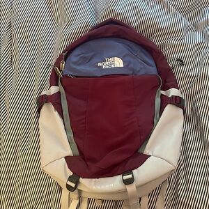 The North Women’s Recon Backpack - Burgundy and Blue